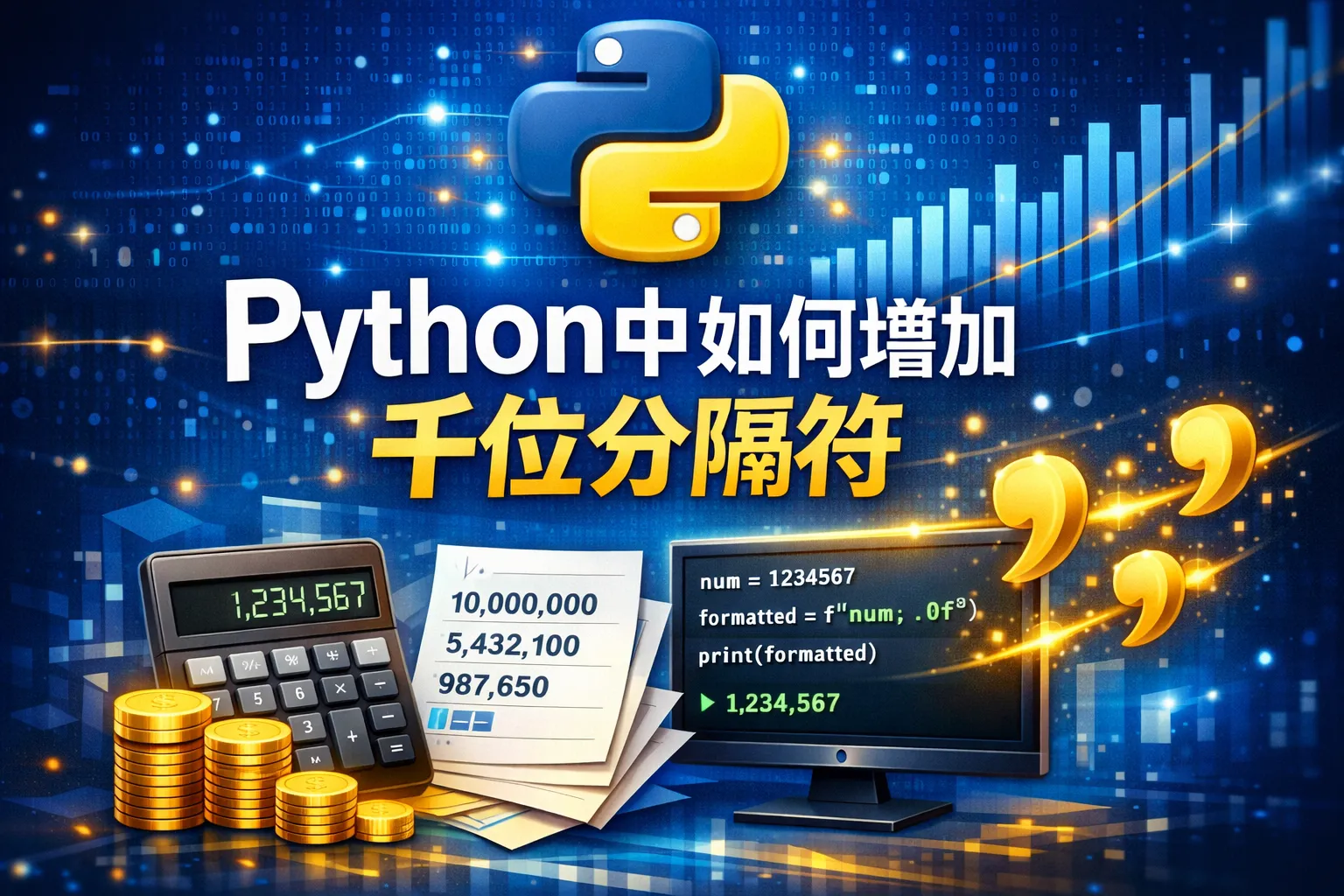 python中如何增加千位分隔符