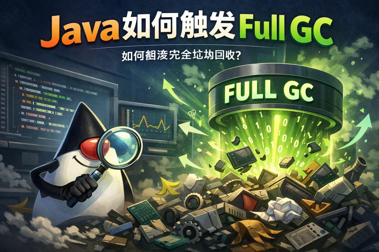 java如何触发full gc