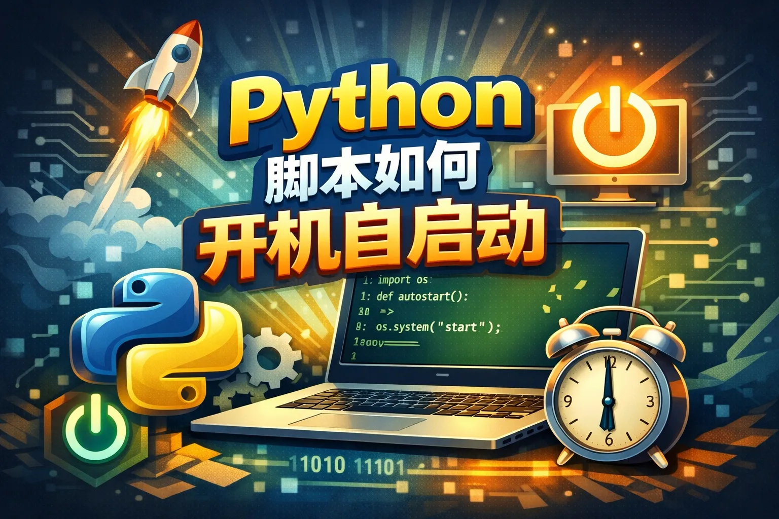 python脚本如何开机自启动