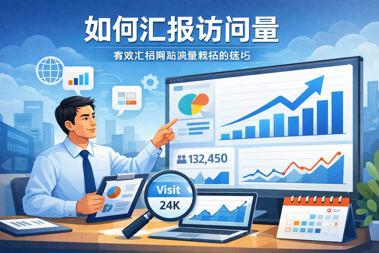 如何汇报访问量