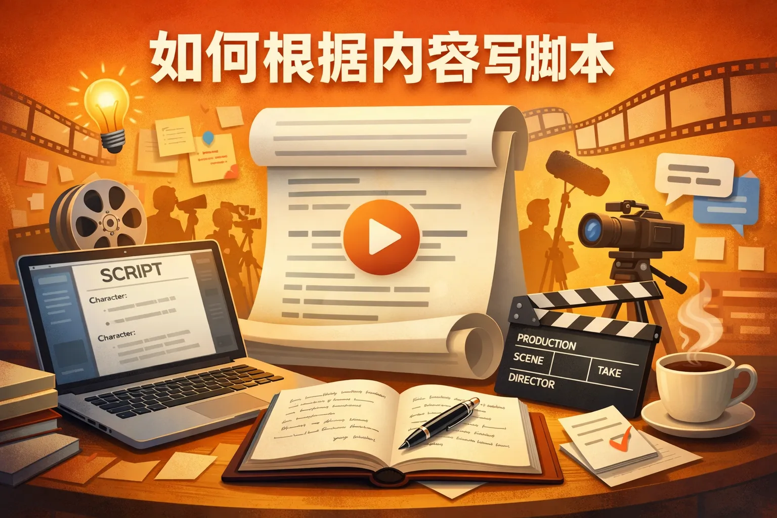 如何根据内容写脚本