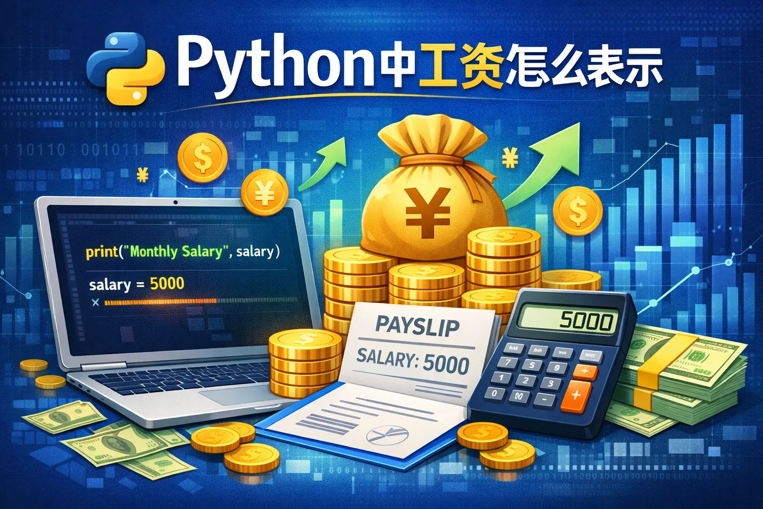 python中工资怎么表示