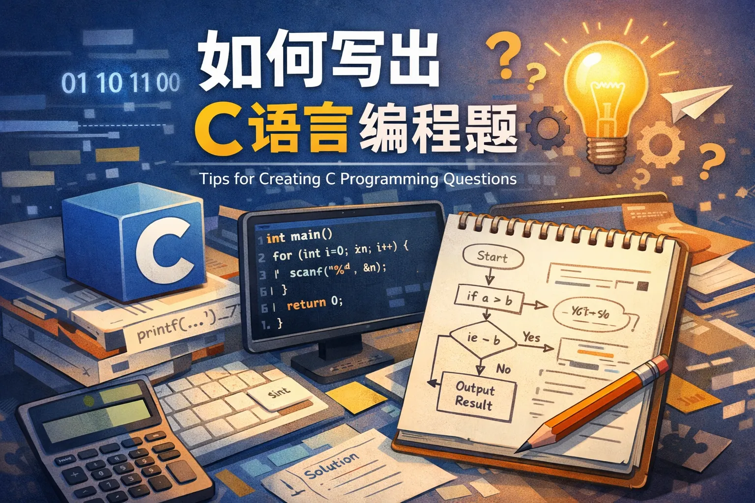 如何写出c语言编程题