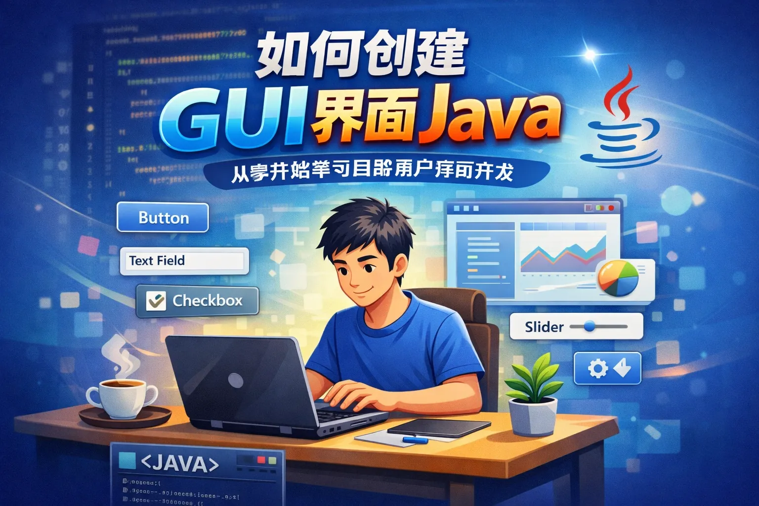 如何创建gui界面java