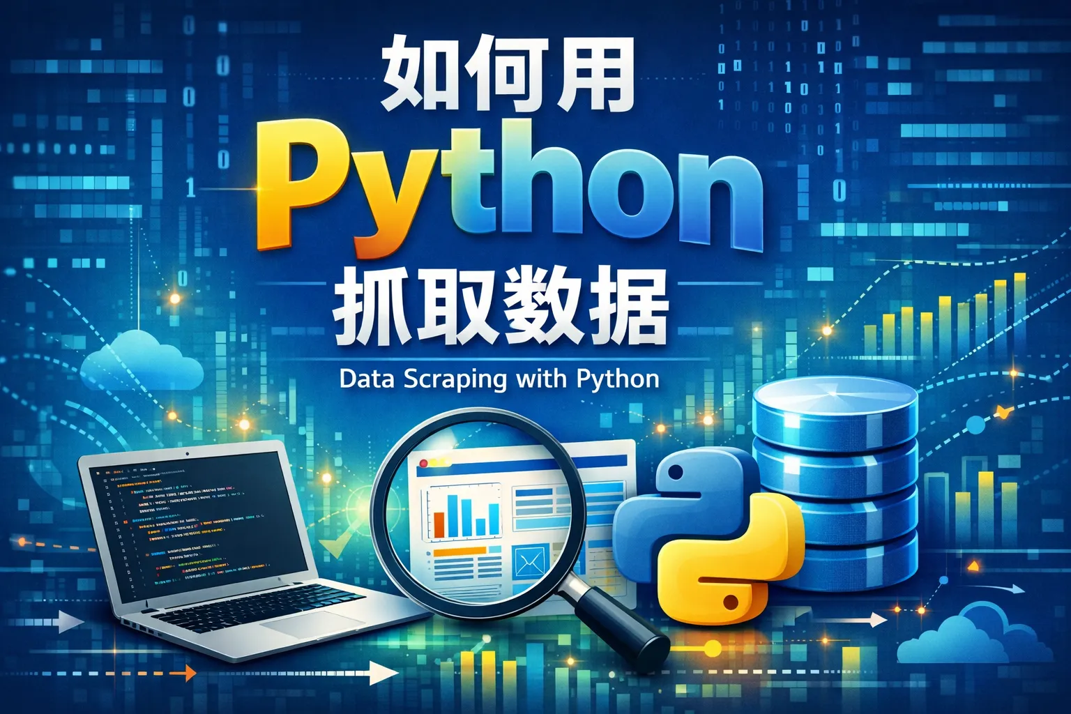 如何用python 抓取数据