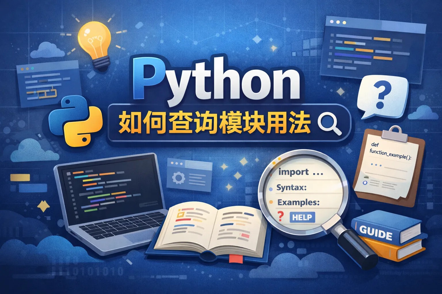 python如何查询模块用法