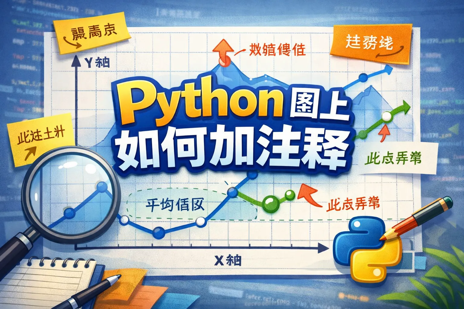 Python图上如何加注释