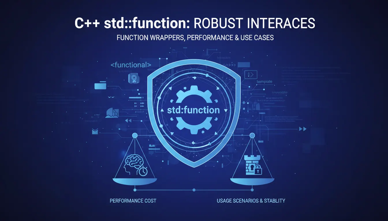 C++ std::function怎么写接口更稳:函数包装、性能成本和使用场景的实战分析