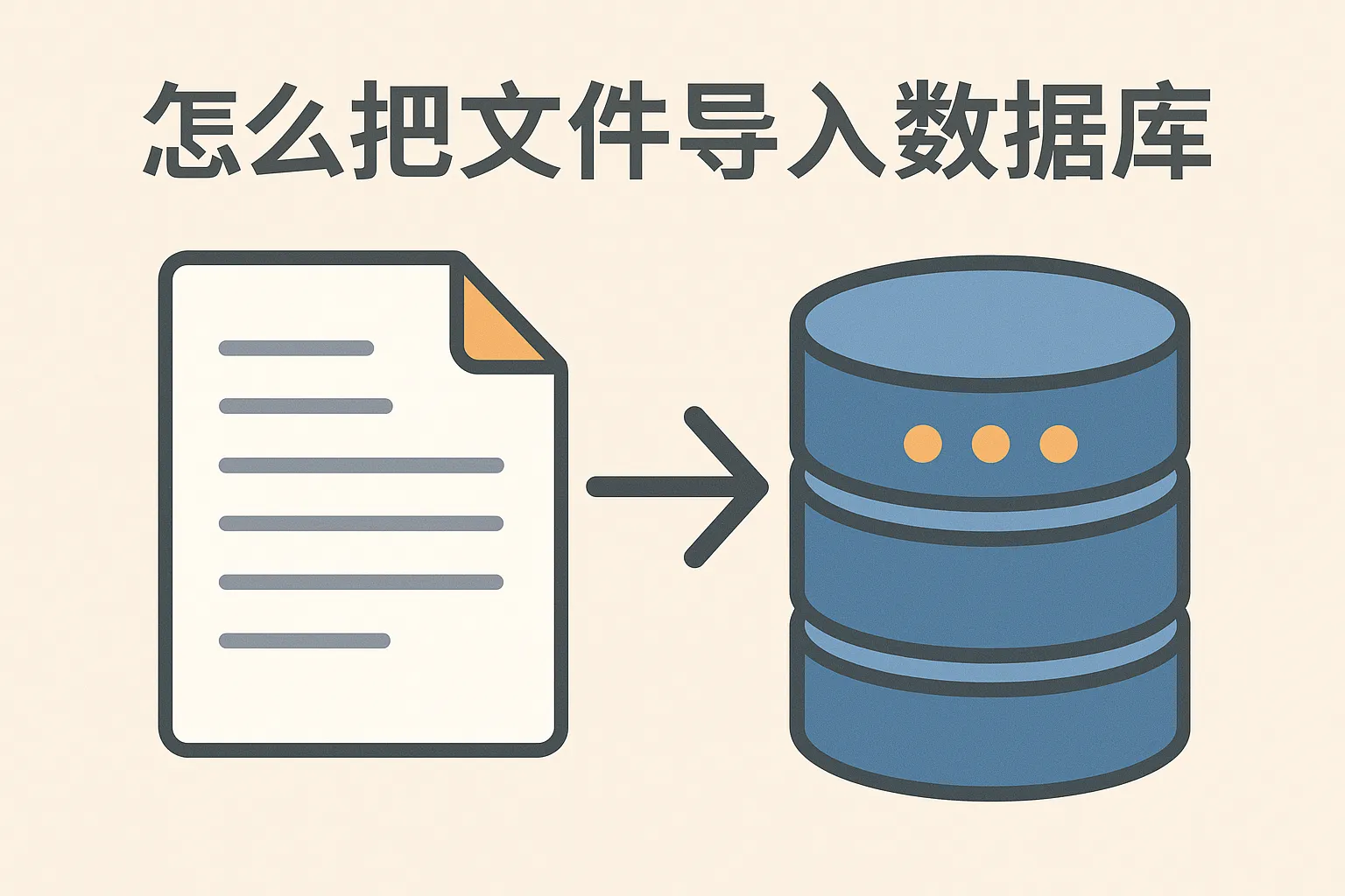 怎么把文件导入数据库