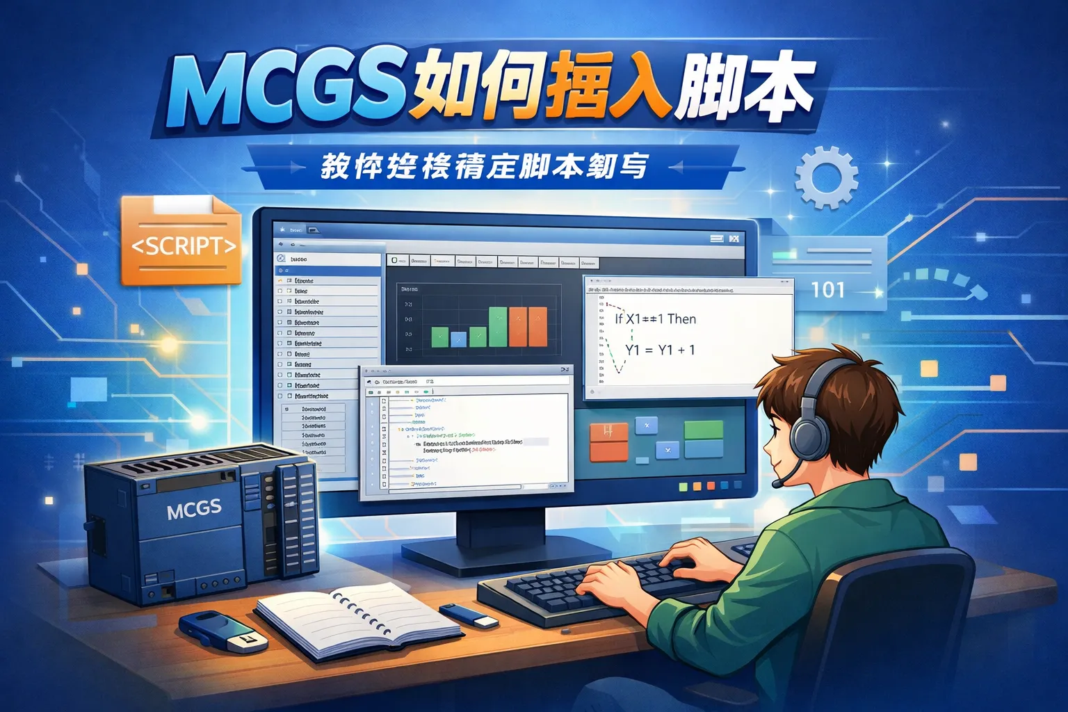mcgs如何插入脚本