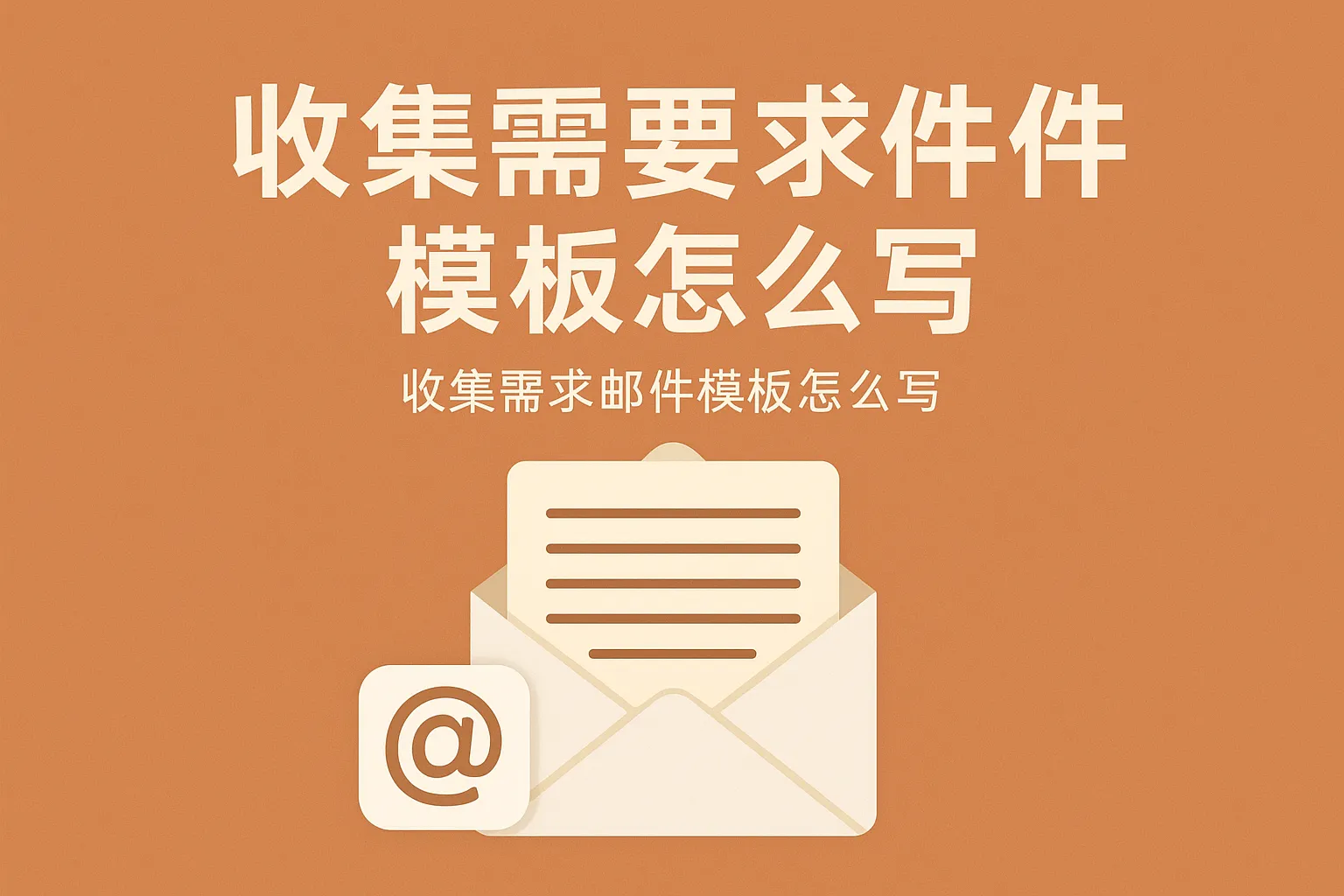 收集需求邮件模板怎么写