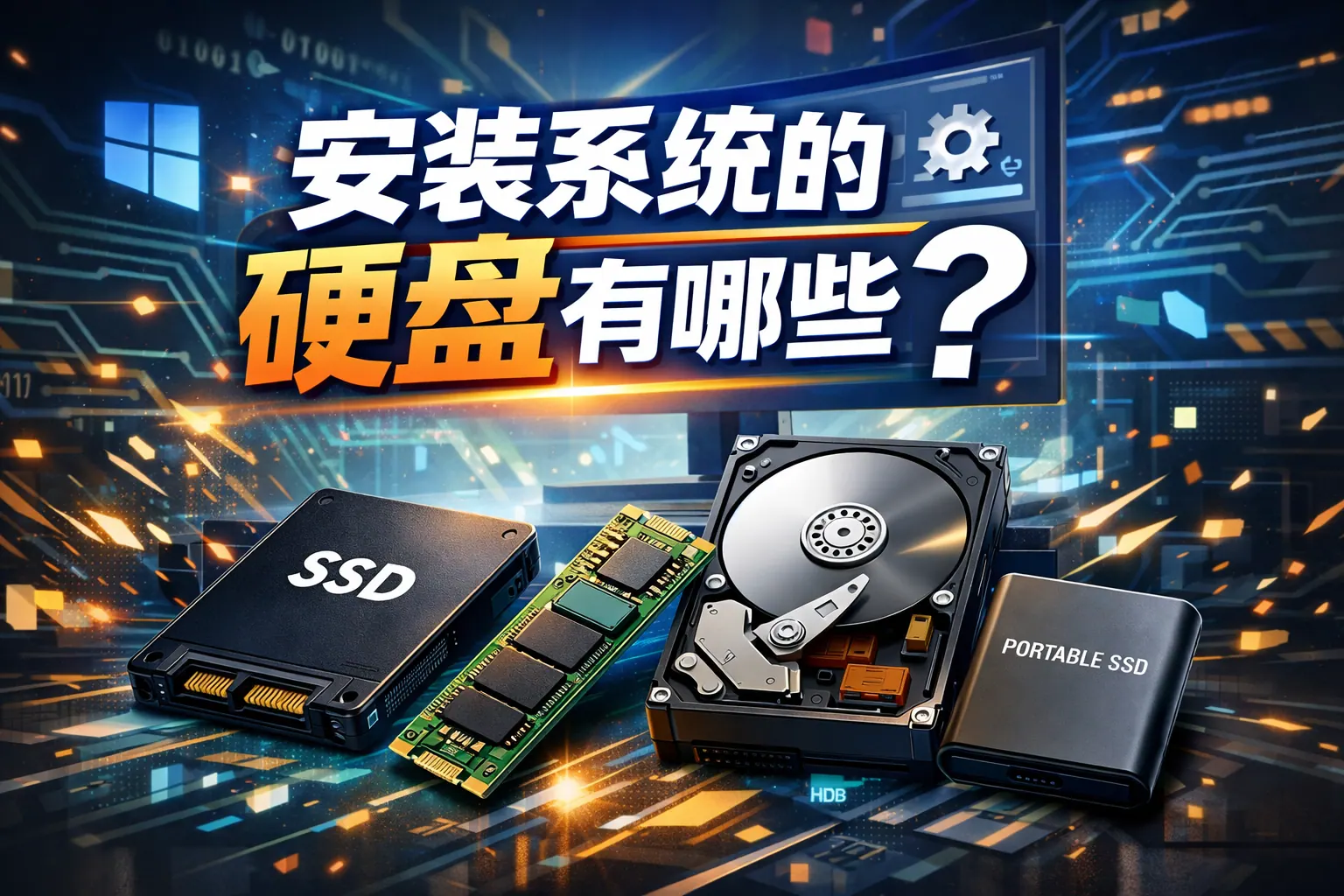 安装系统的硬盘有哪些