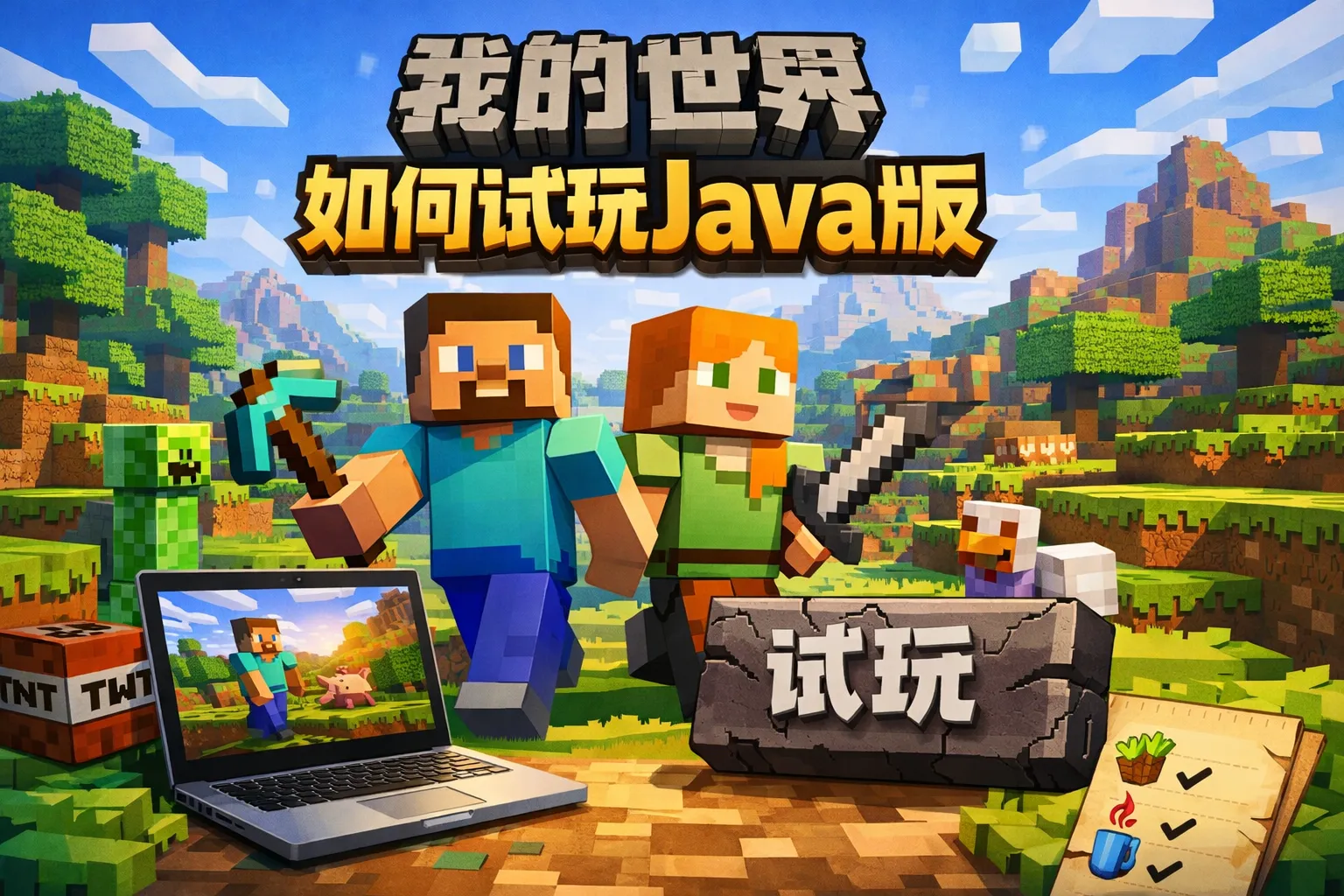 我的世界如何试玩java版