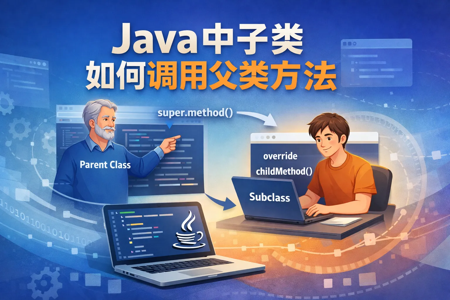 java中子类如何调用父类方法