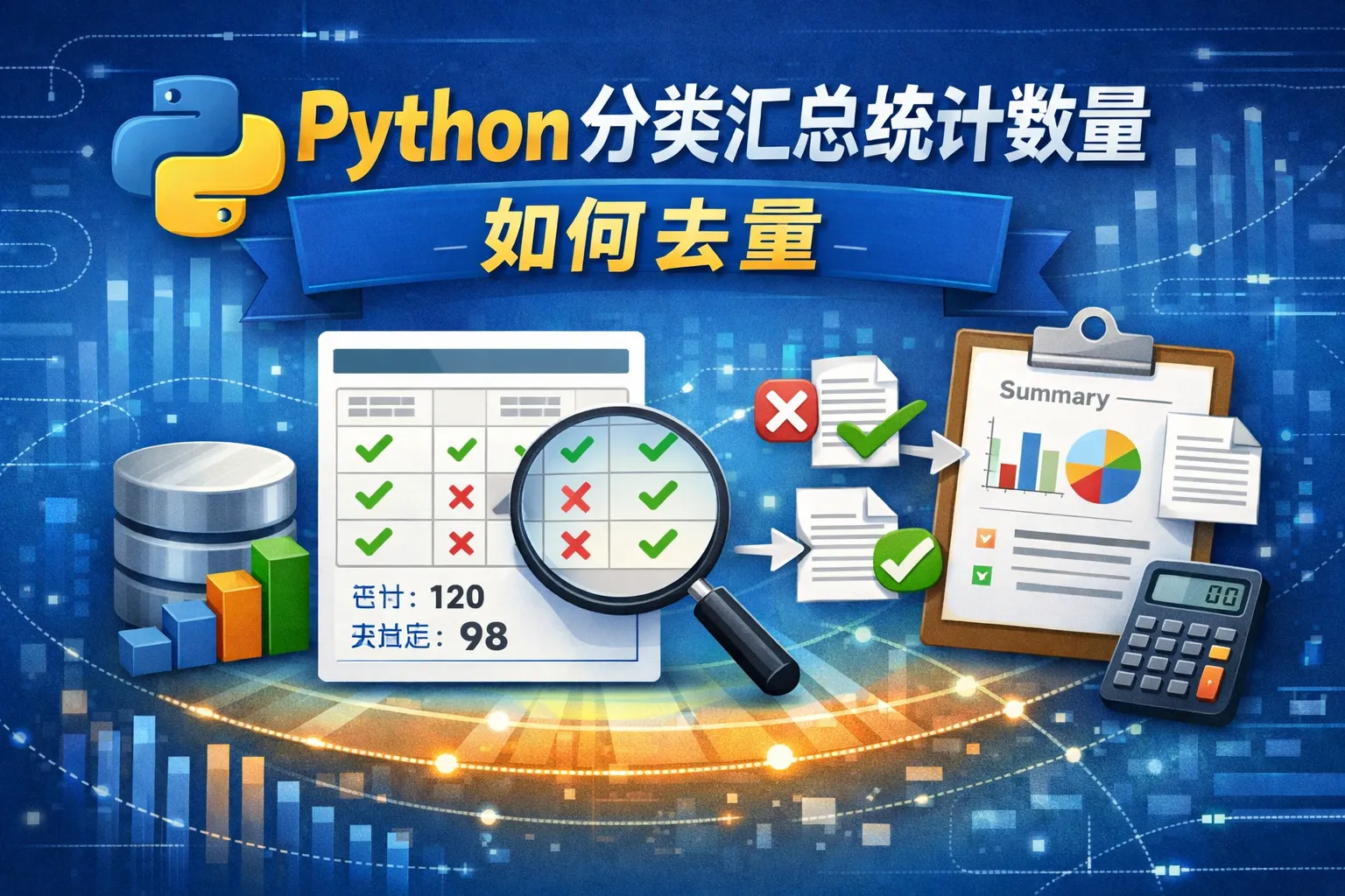 python分类汇总统计数量如何去重