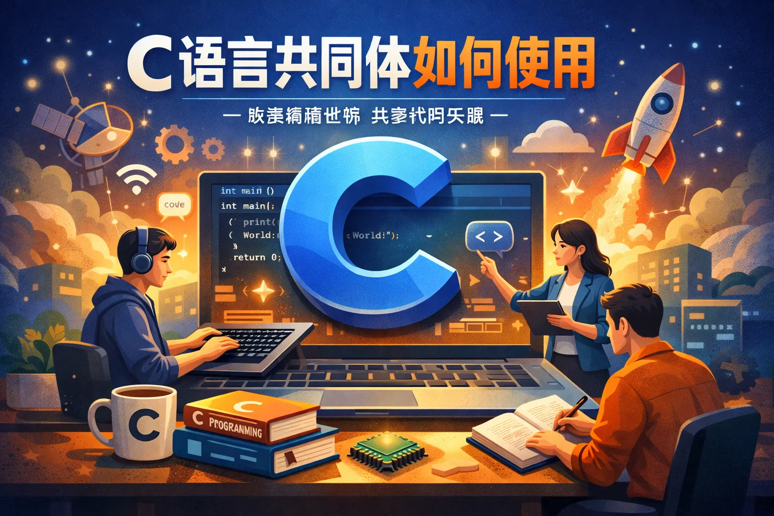 c语言共同体如何使用