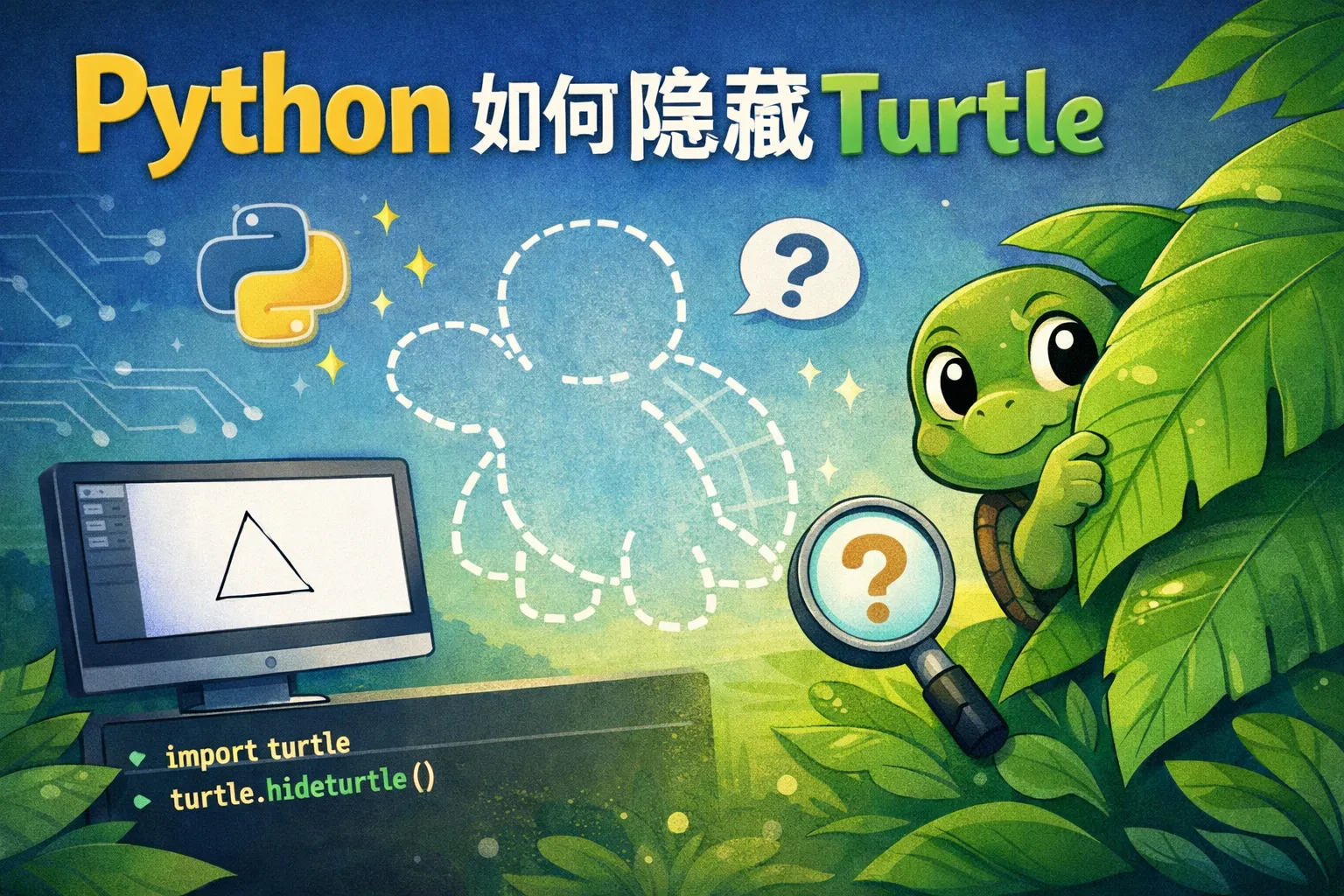 python如何隐藏turtle