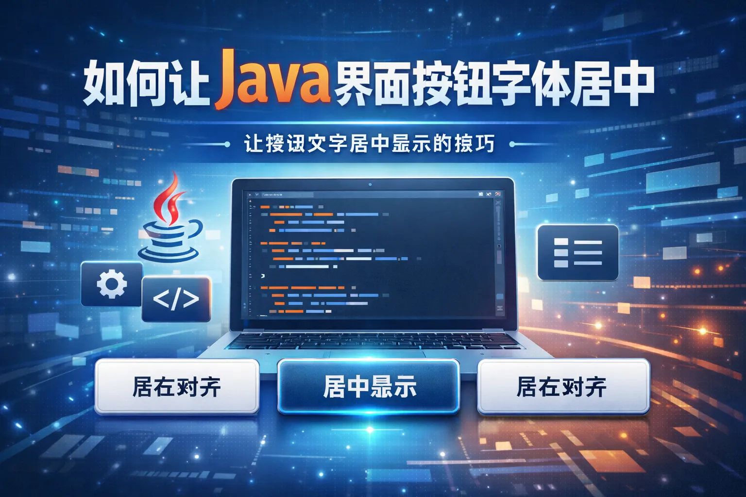 如何让java界面按钮字体居中