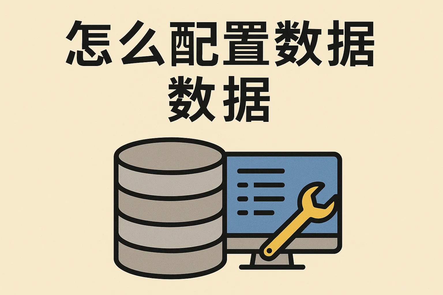 怎么配置数据库数据