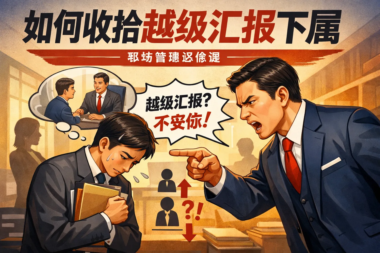 如何收拾越级汇报下属