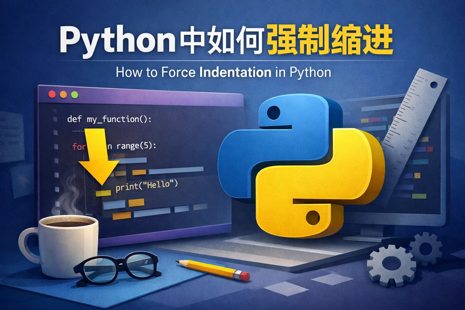 python中如何强制缩进