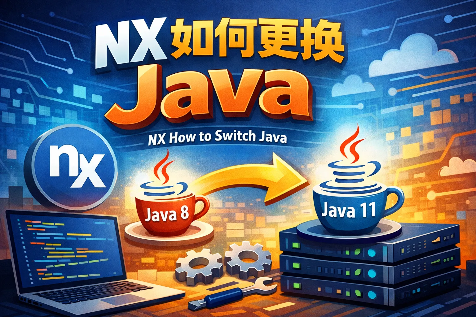 nx如何更换java