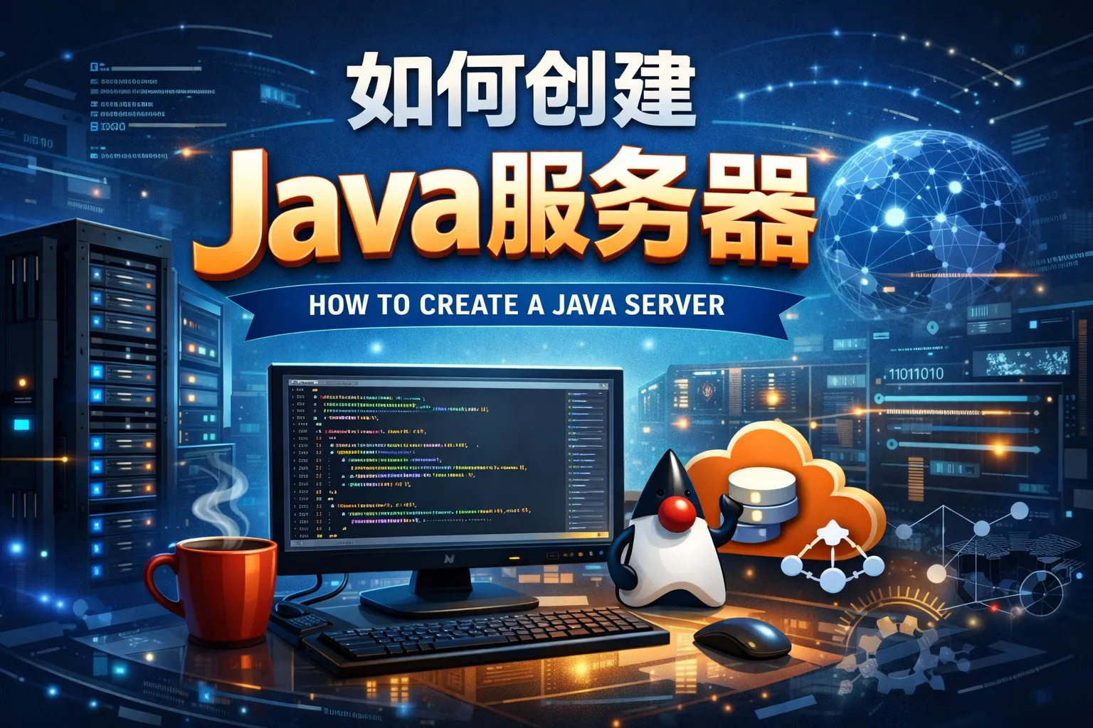 如何创建java服务器