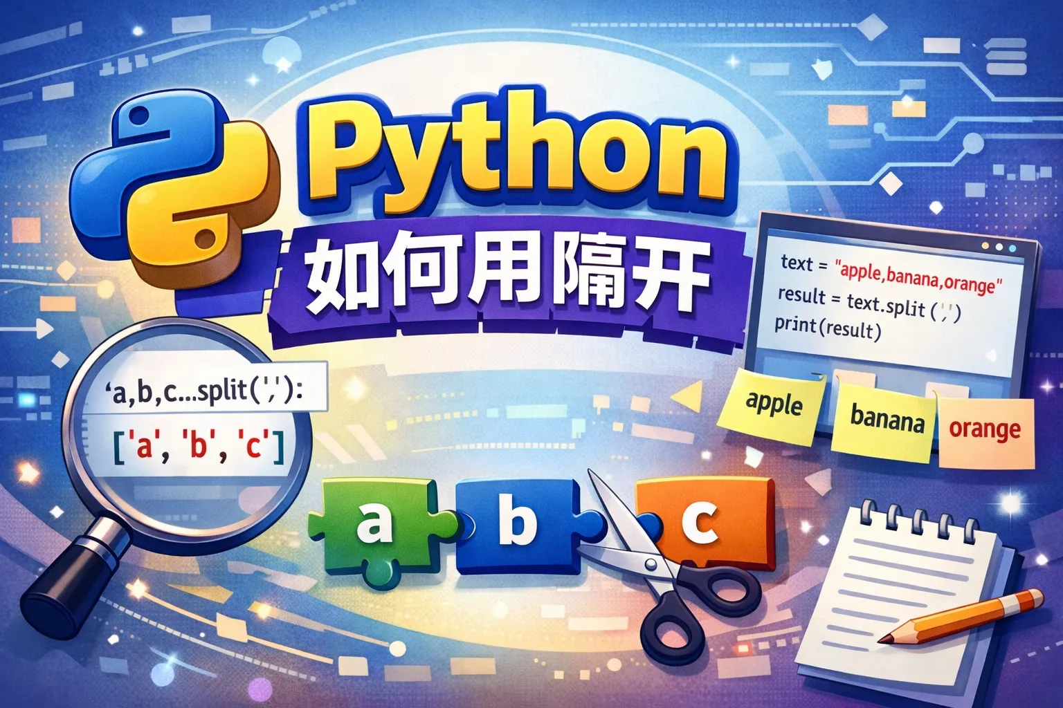 python如何用隔开