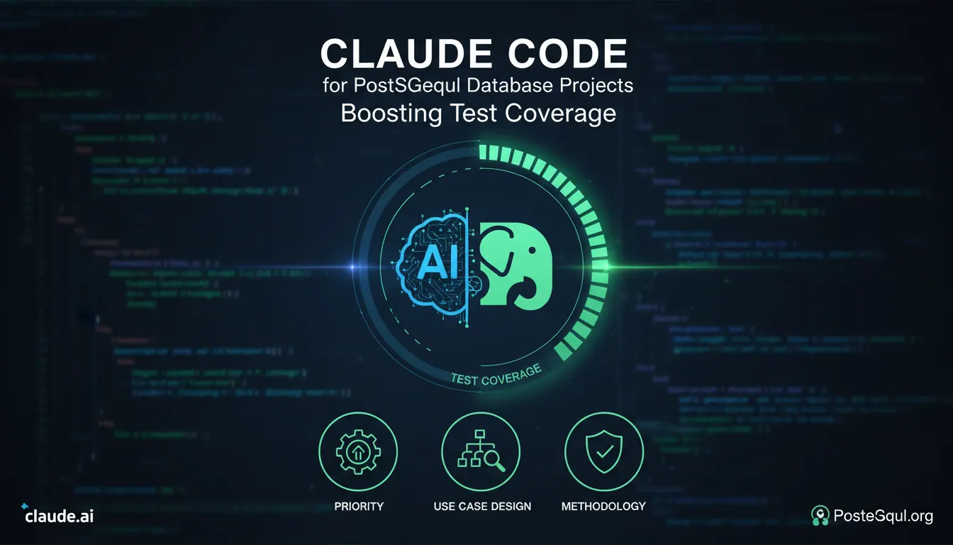 Claude Code 怎么为 PostgreSQL 数据库项目补测试覆盖率？优先级和用例设计方法