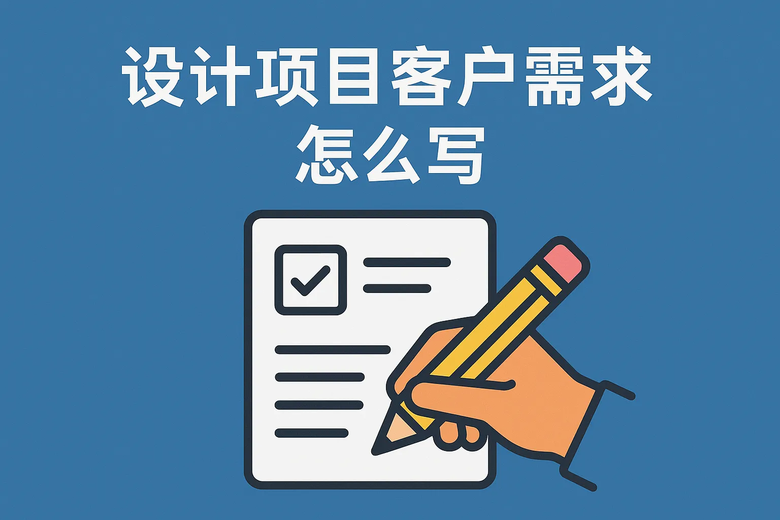 设计项目客户需求怎么写