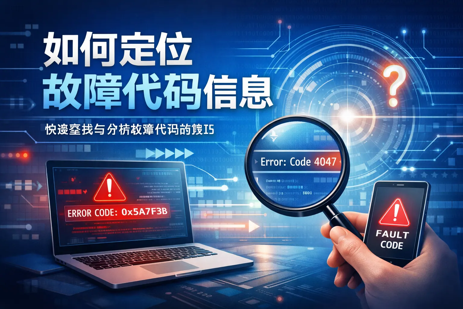 如何定位故障代码信息