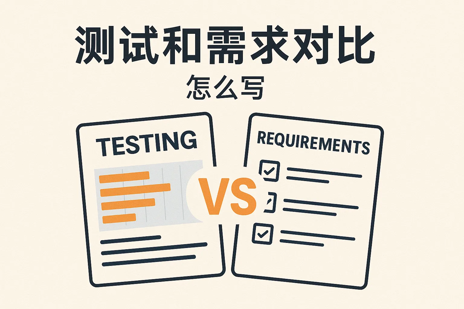 测试和需求对比怎么写