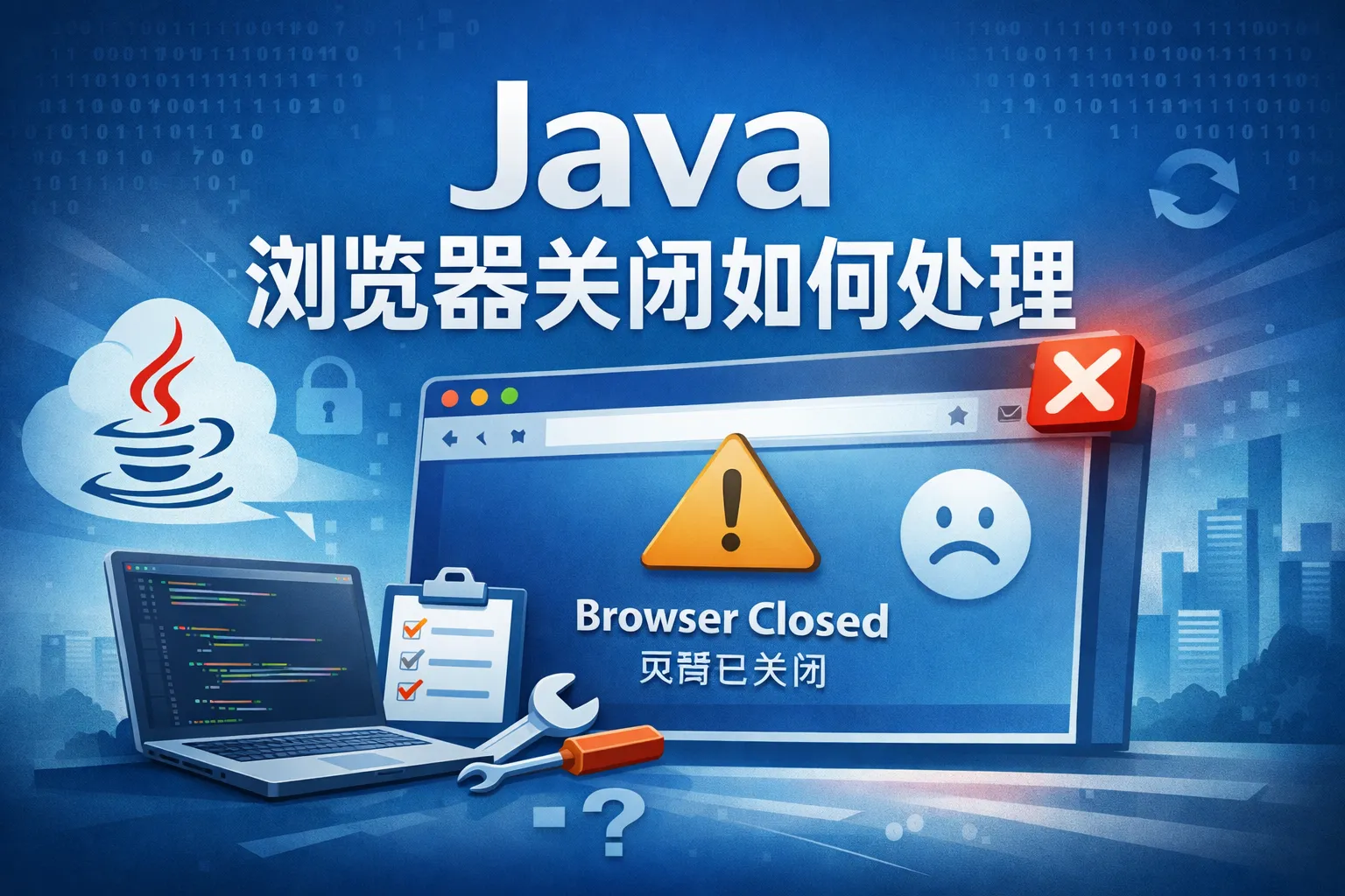 java浏览器关闭如何处理