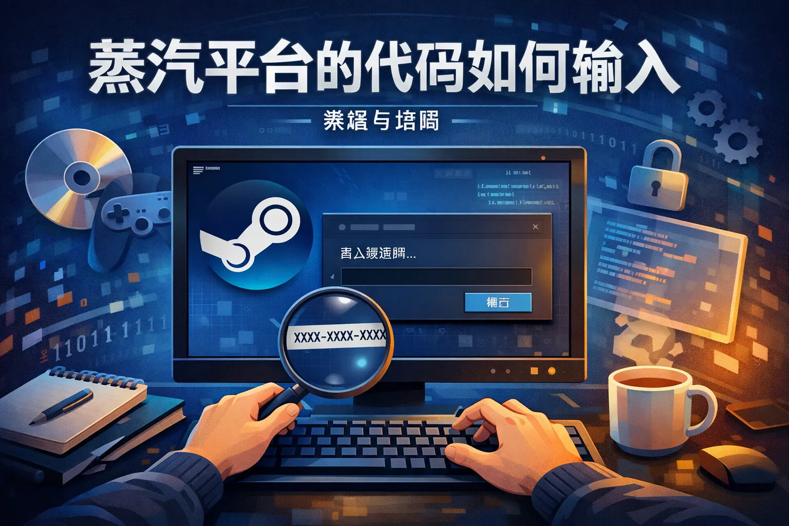 蒸汽平台的代码如何输入