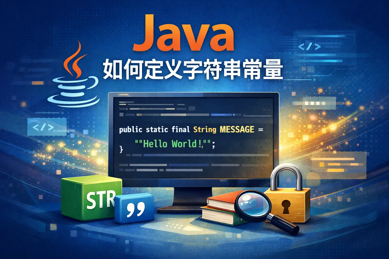 java如何定义字符串常量