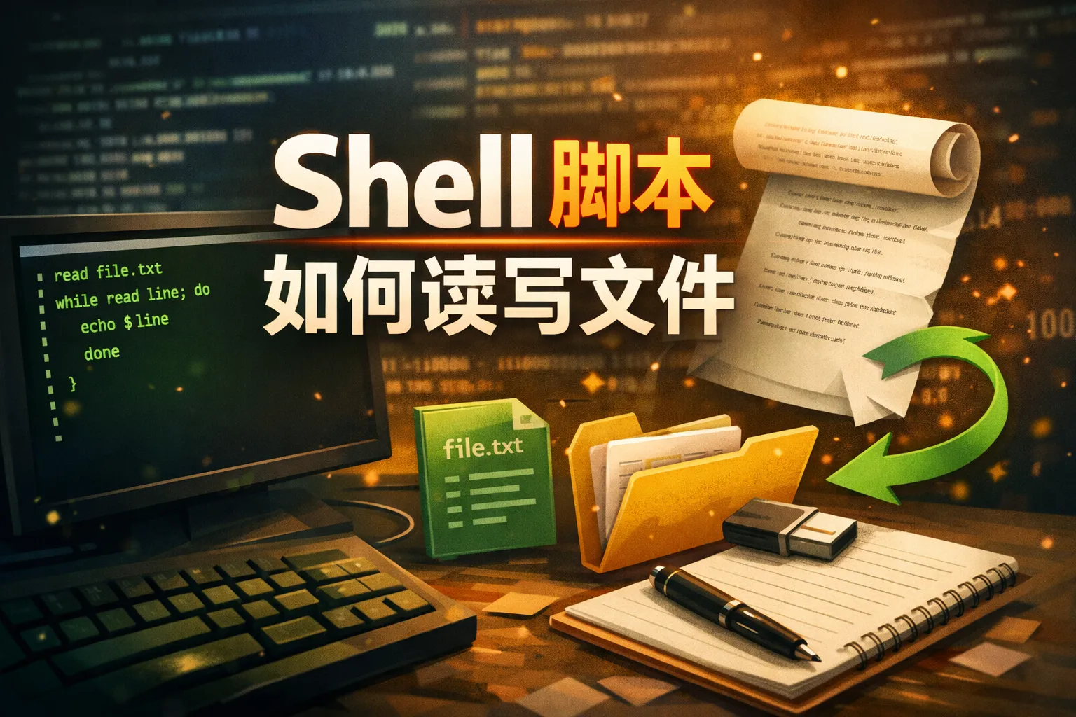 shell脚本如何读写文件