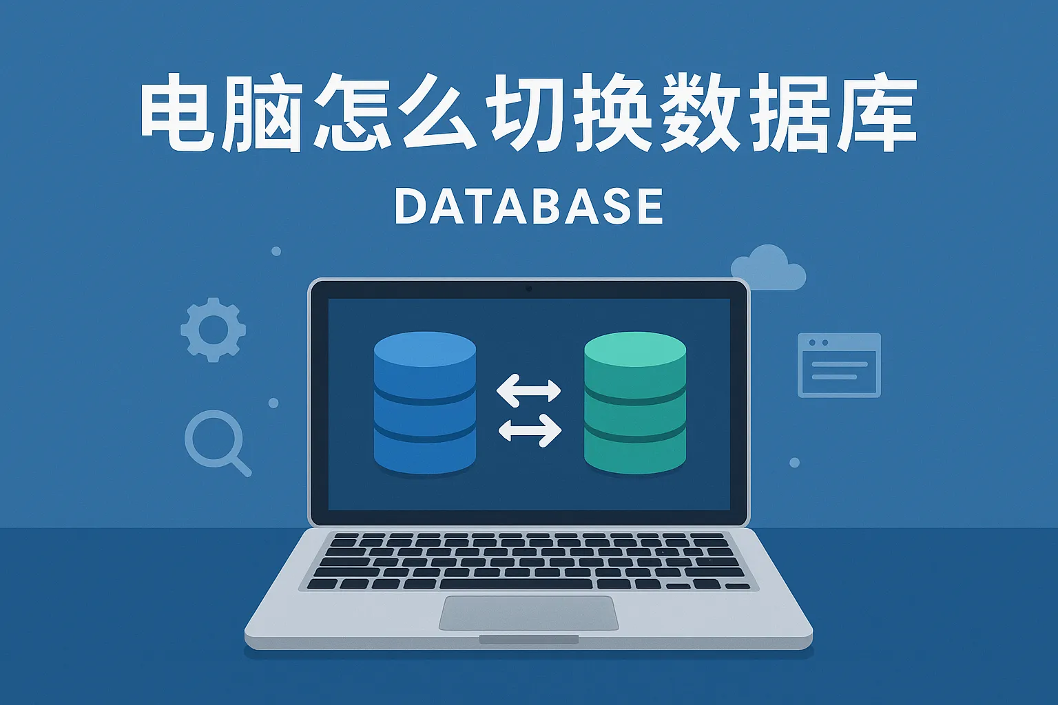电脑怎么切换数据库