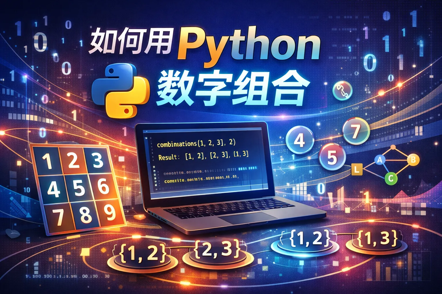 如何用python数字组合