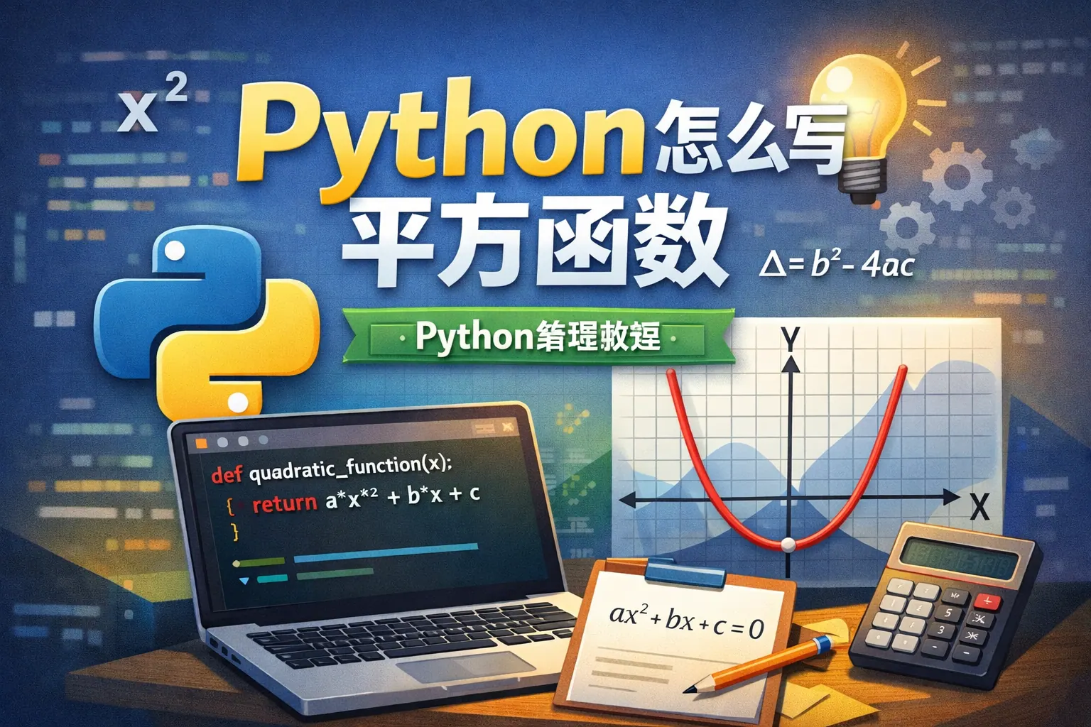python怎么写平方函数