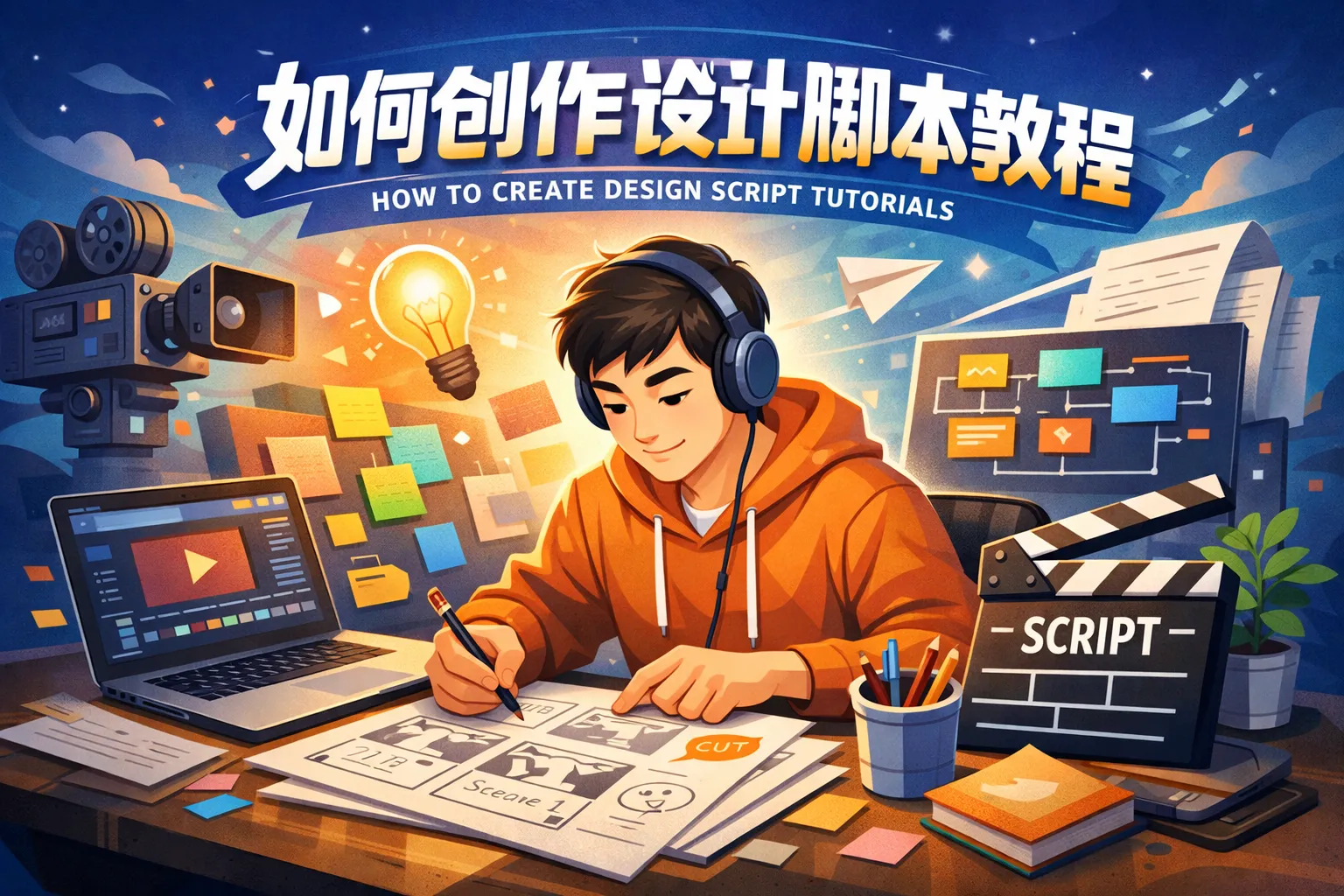 如何创作设计脚本教程