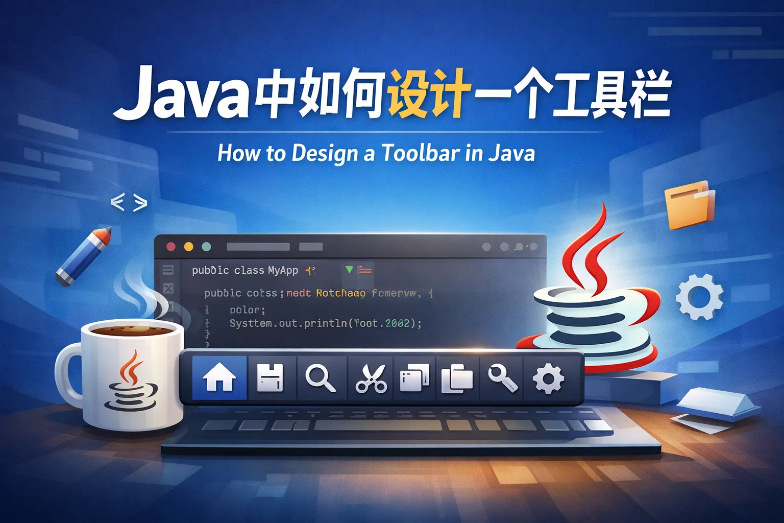 java中如何设计一个工具栏