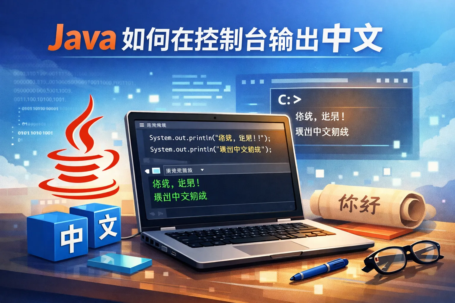 java如何在控制台输出中文