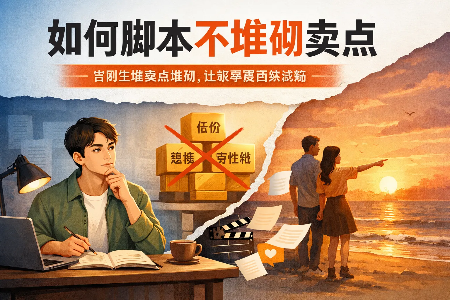 如何脚本不堆砌卖点