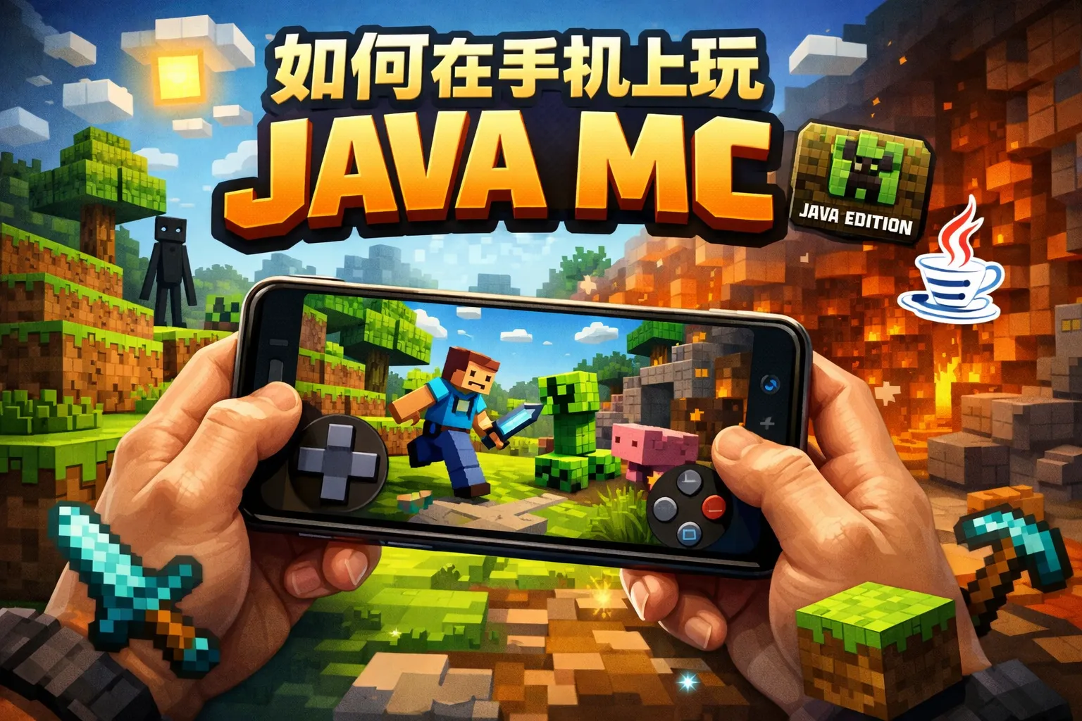 如何在手机上玩java mc