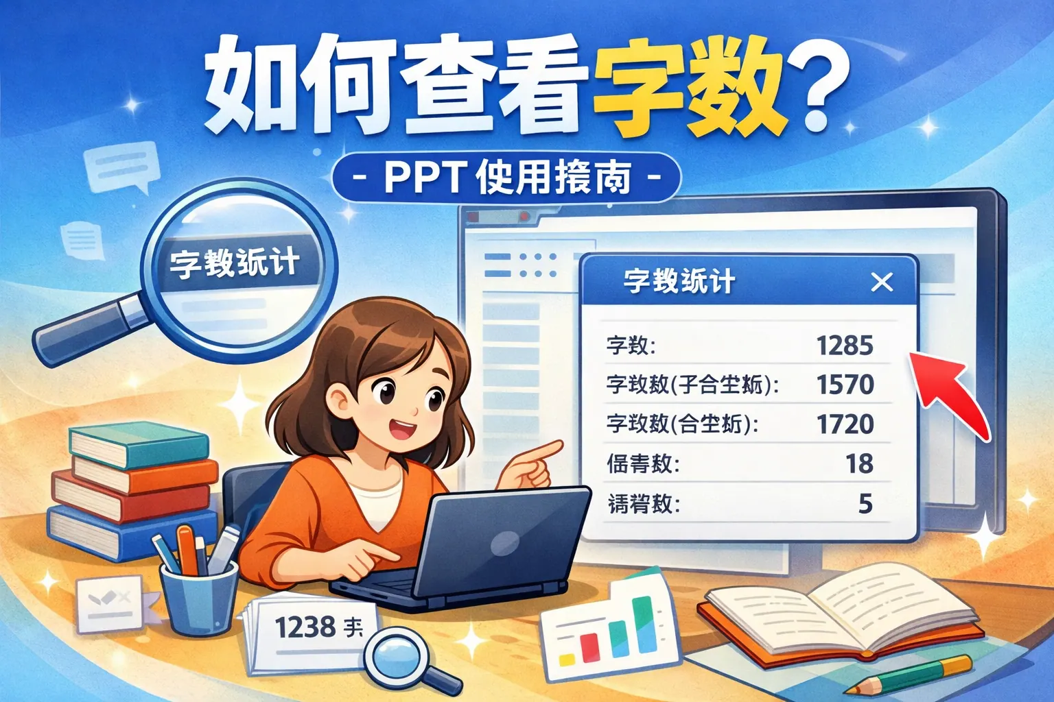 ppt备注如何查看字数