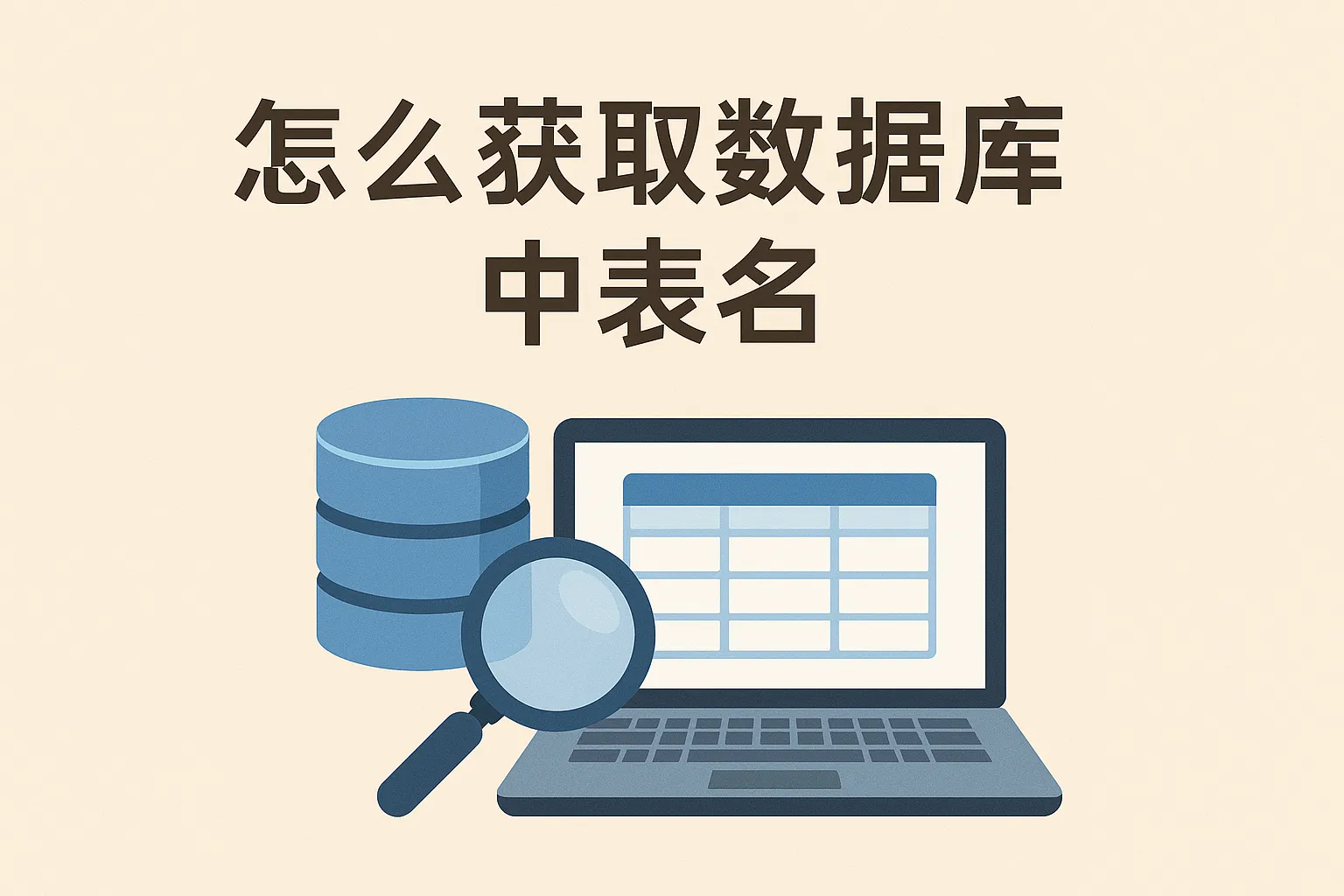 怎么获取数据库中表名