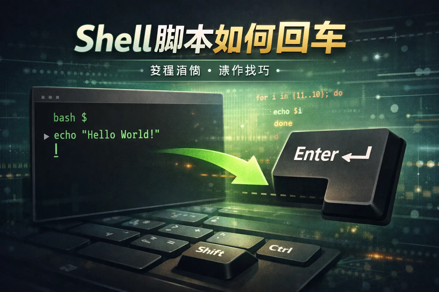 shell脚本如何回车