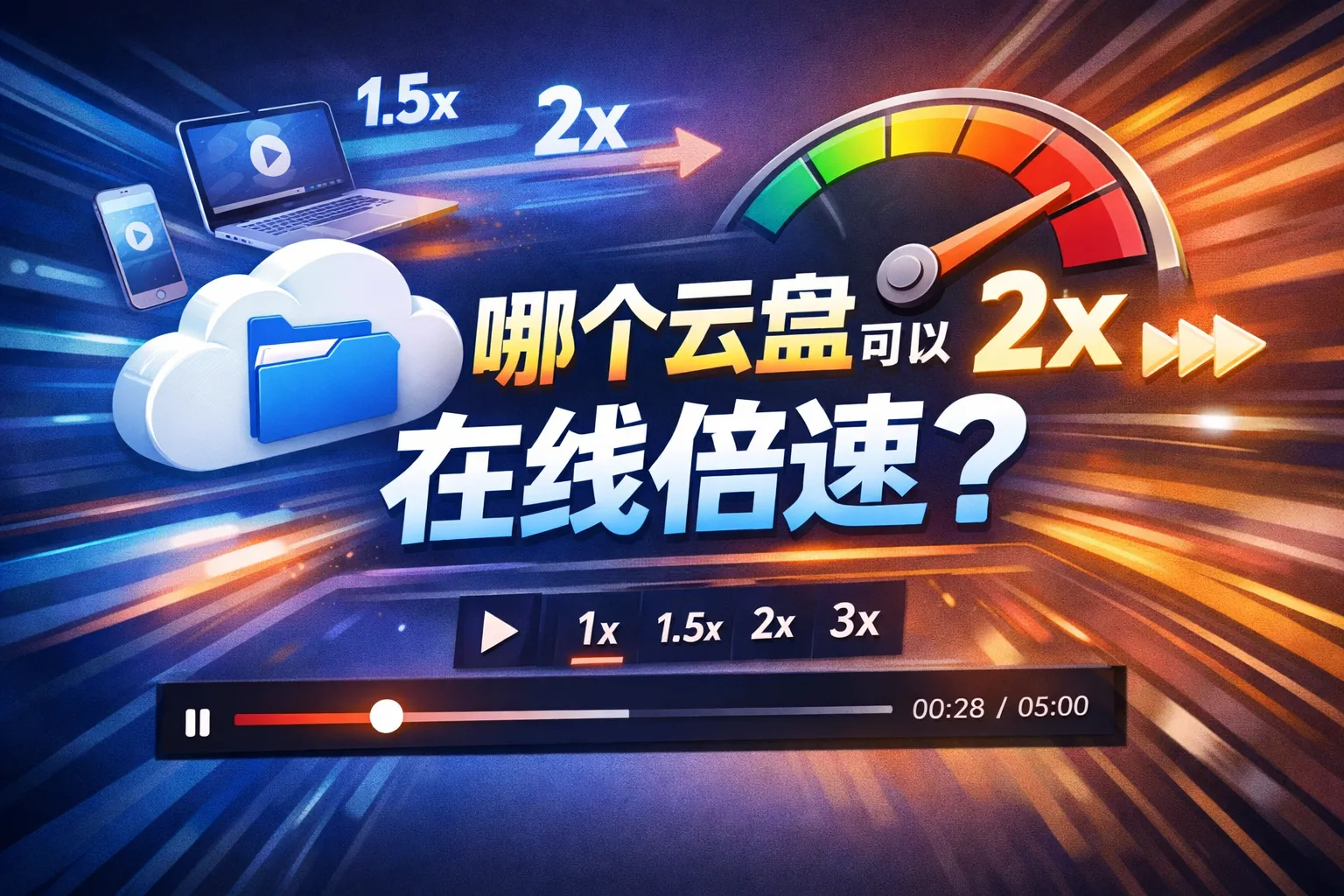 哪个云盘可以在线倍速