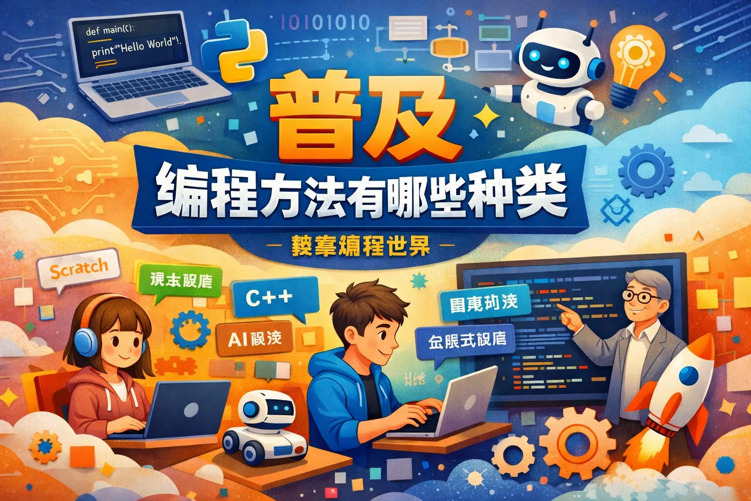 普及编程方法有哪些种类