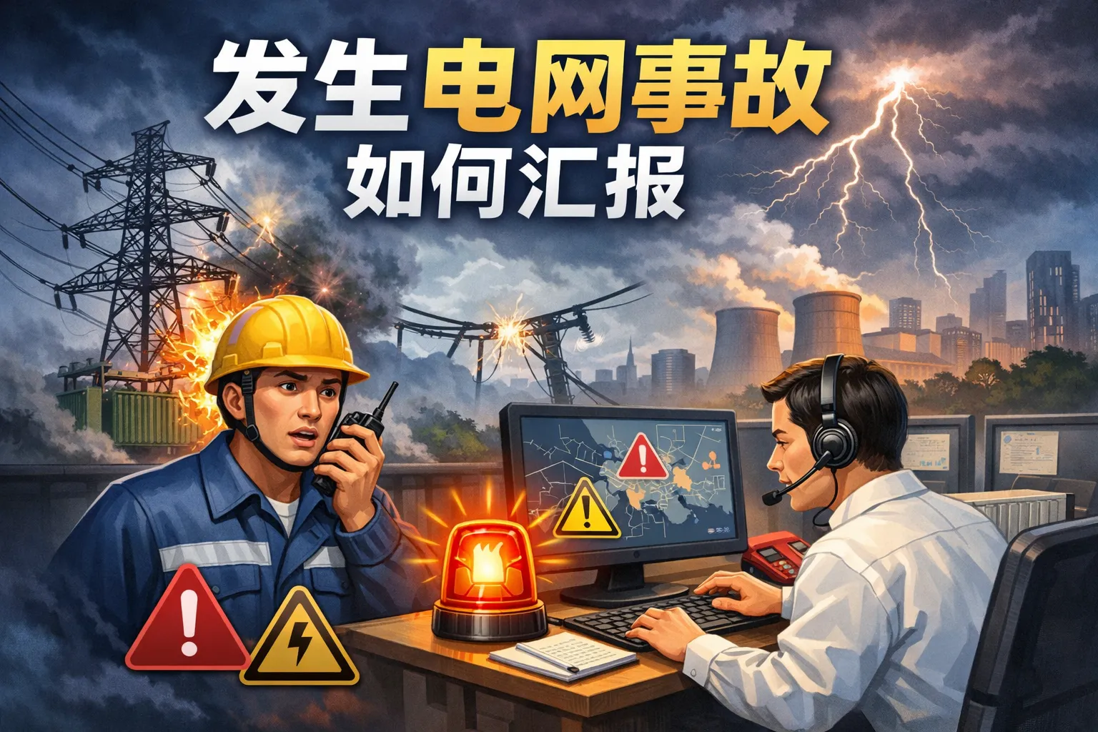 发生电网事故如何汇报